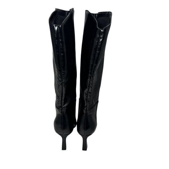 NEW Steve Madden Women Newlyn Knee High Kitten Heeled Boot Size 7. 5 Black - Picture 5 of 8